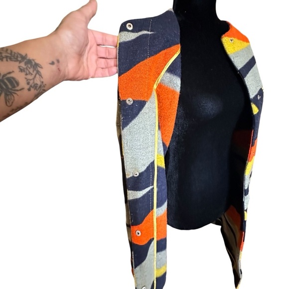 GOLDI Multi Color, Long Sleeve, Jacket Coat sz XS - Picture 10 of 16